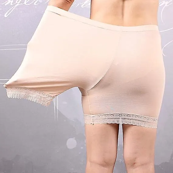3 Pairs Women Under Skirt Shorts Safety Pants Soft Stretch Lace Trim Leggings Short Yoga Pants Plus