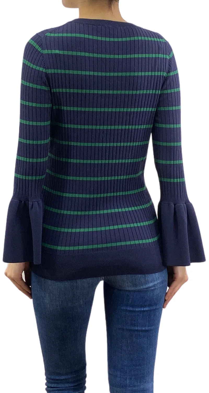 ANN TAYLOR Sweater Azul Rayas