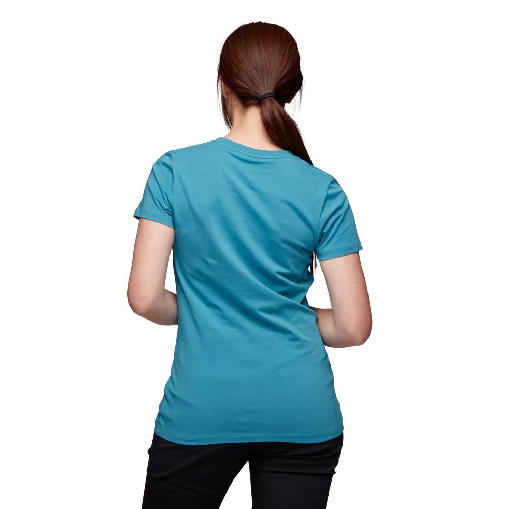 BD CHALKED UP TSHIRT  WOMEN'S CERULEAN BLUE