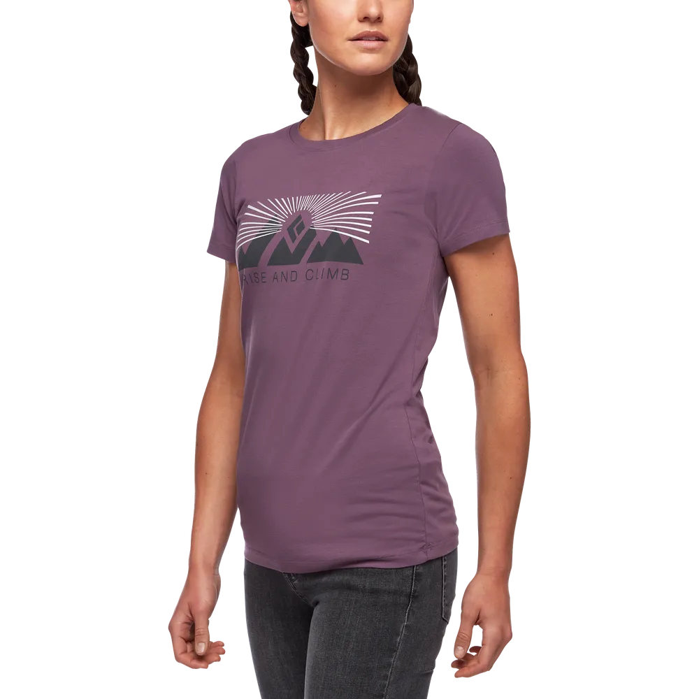 BD SS RISE AND CLIMB TSHIRT  WOMEN'S MULBERRY