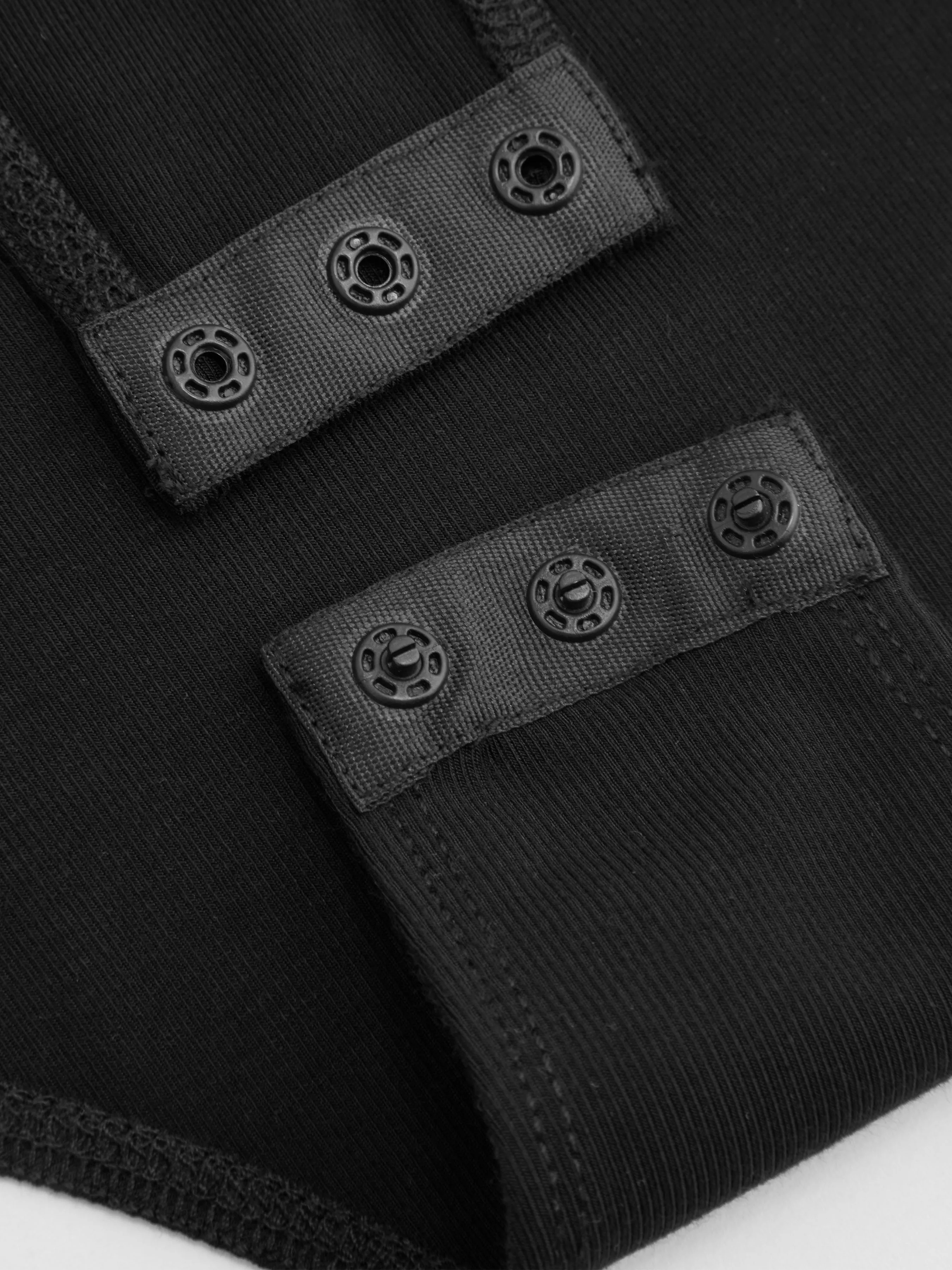Body de satén con cuello asimétrico en color liso
