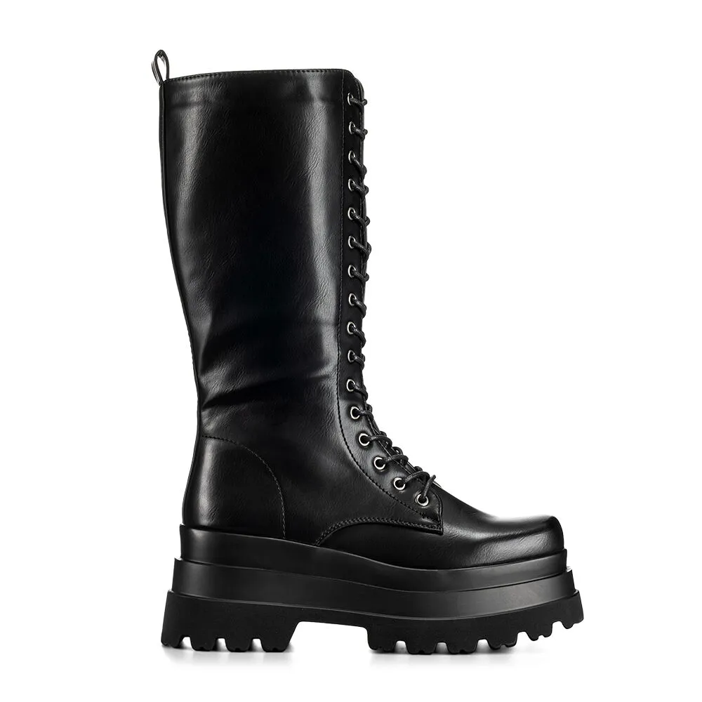Bota Negro Casual Mujer Weide Czy579