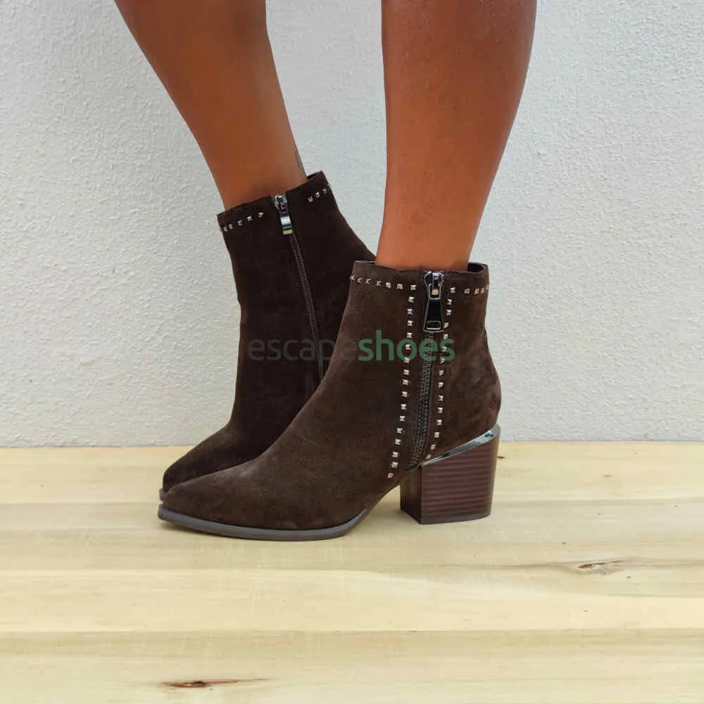 Botins ALMA EN PENA Crosta Coffee I21170