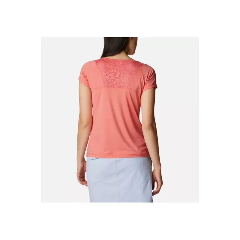 Camiseta Columbia Peak To Point (Bold Orange Heather) Mujer