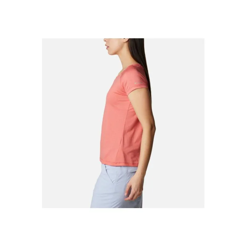 Camiseta Columbia Peak To Point (Bold Orange Heather) Mujer