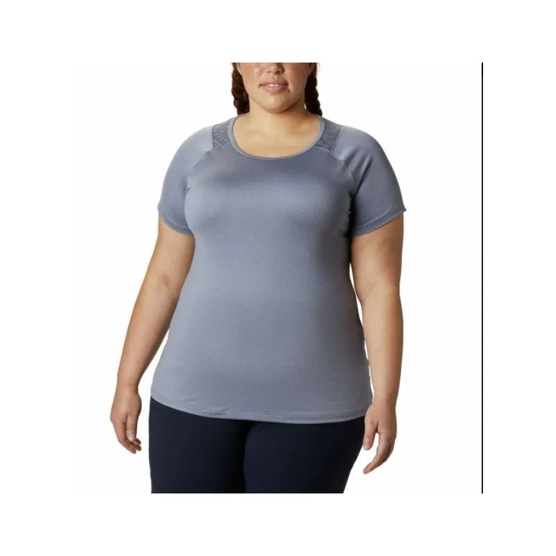 Camiseta Columbia Peak To Point II Ss (new Moon Heather) Mujer