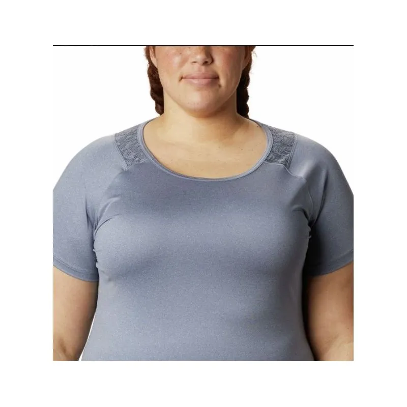 Camiseta Columbia Peak To Point II Ss (new Moon Heather) Mujer