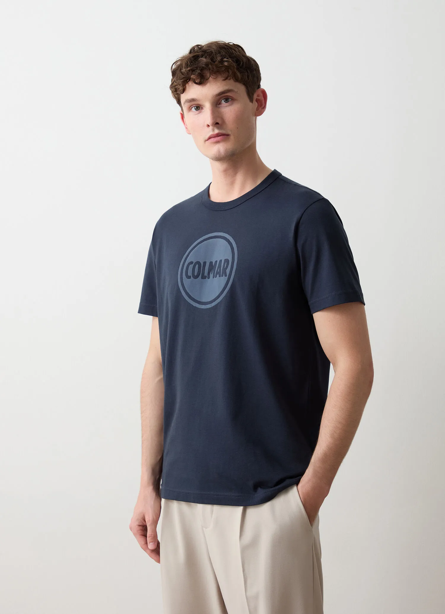 Camiseta con logo 100% algodón