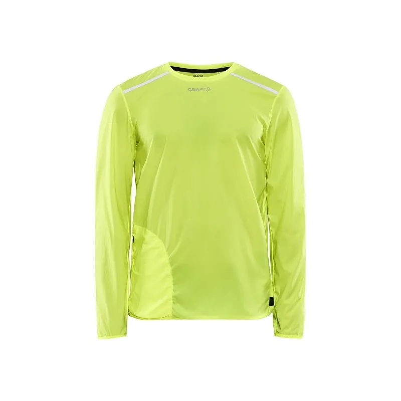 Camiseta de manga larga para hombre Craft PRO HYPERVENT LS WIND TOP (amarillo)