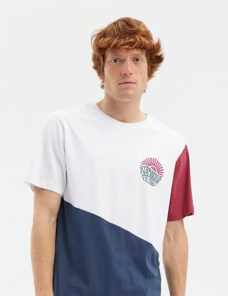 CAMISETA HYDROPONIC ONOFRE  WHITE/BLUE/PLUM
