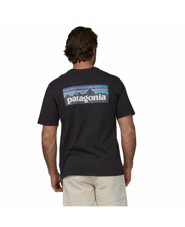 CAMISETA PATAGONIA M'S P6 LOGO RESPONSIBILITEE NEGRA