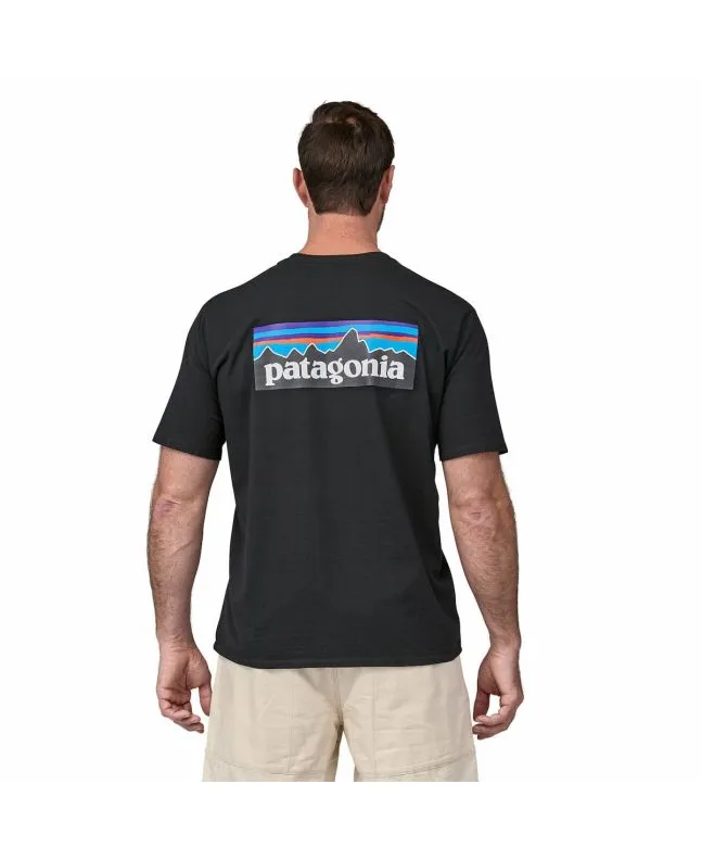 CAMISETA PATAGONIA M'S P6 LOGO RESPONSIBILITEE NEGRA