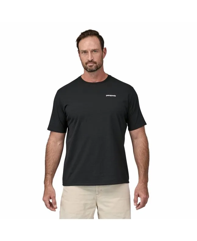 CAMISETA PATAGONIA M'S P6 LOGO RESPONSIBILITEE NEGRA
