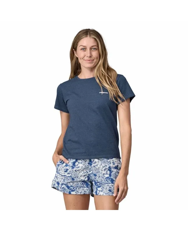 CAMISETA PATAGONIA W'S P6 LOGO RESPONSIBILITEE UTILITY BLUE