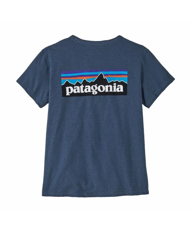 CAMISETA PATAGONIA W'S P6 LOGO RESPONSIBILITEE UTILITY BLUE