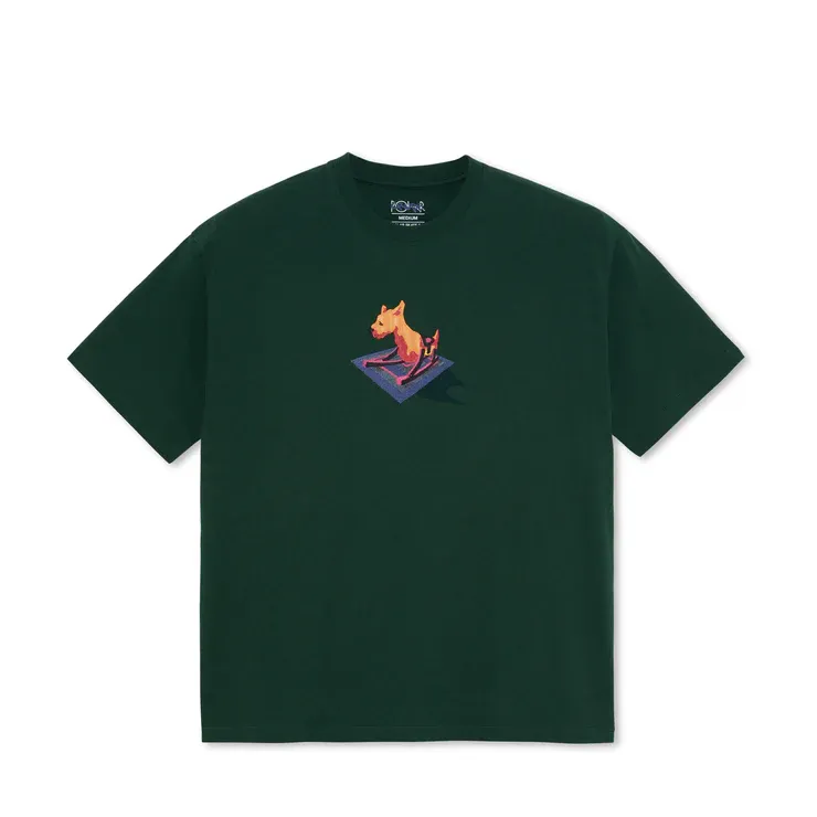 CAMISETA POLAR SKATE CO.  DOG TEE DARK GREEN