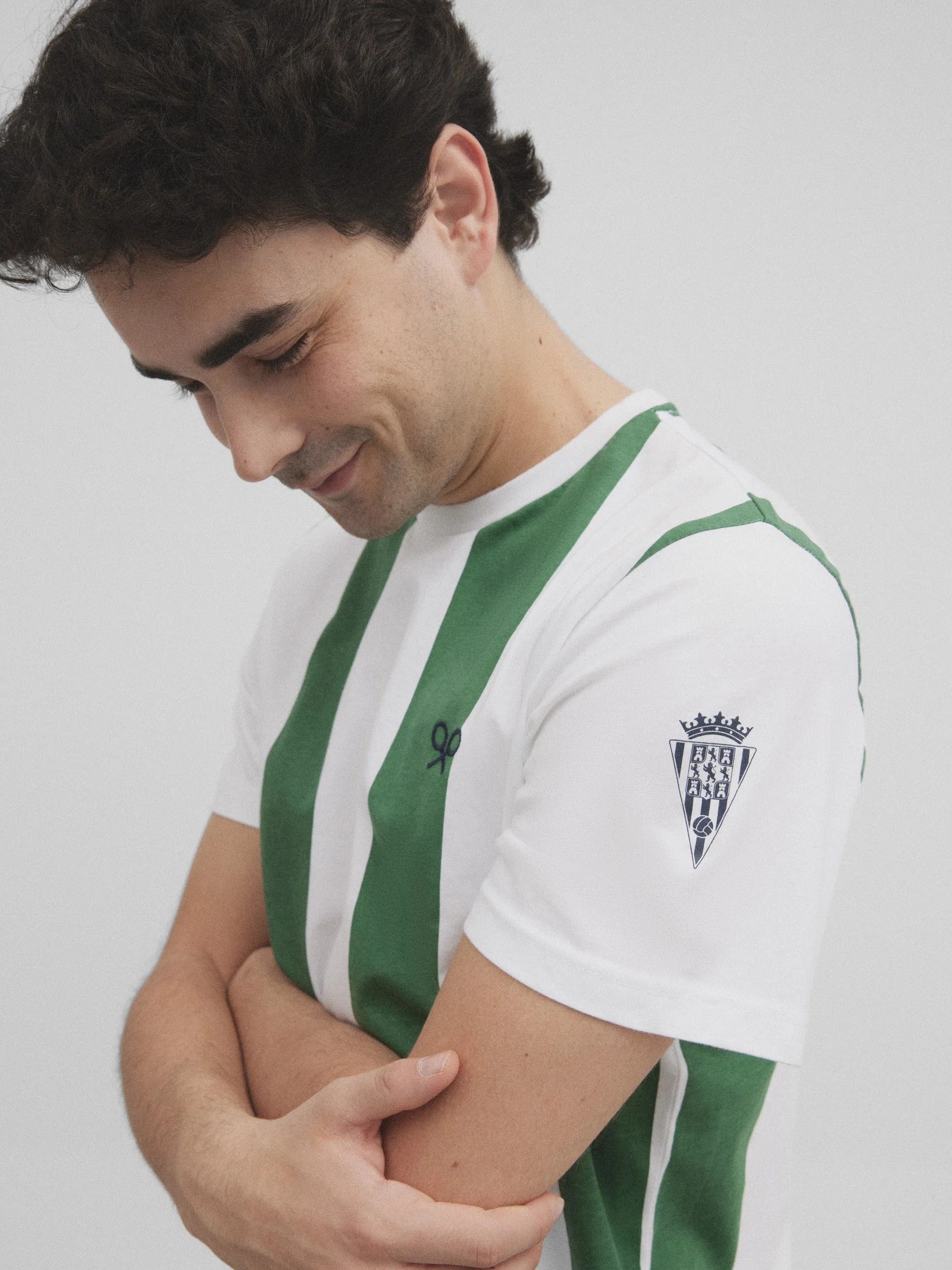 Camiseta retro blanquiverde silbon blanca