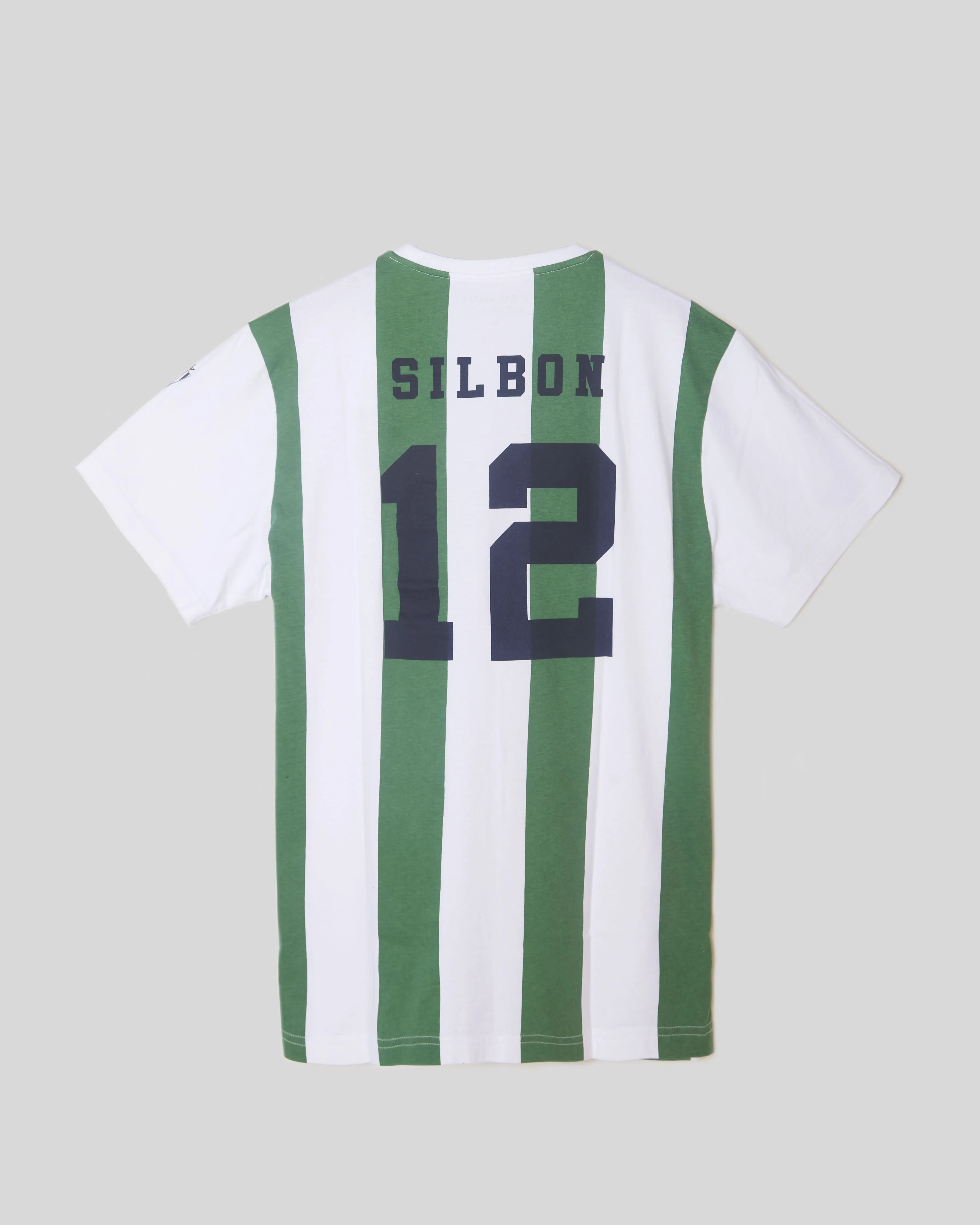 Camiseta retro blanquiverde silbon blanca