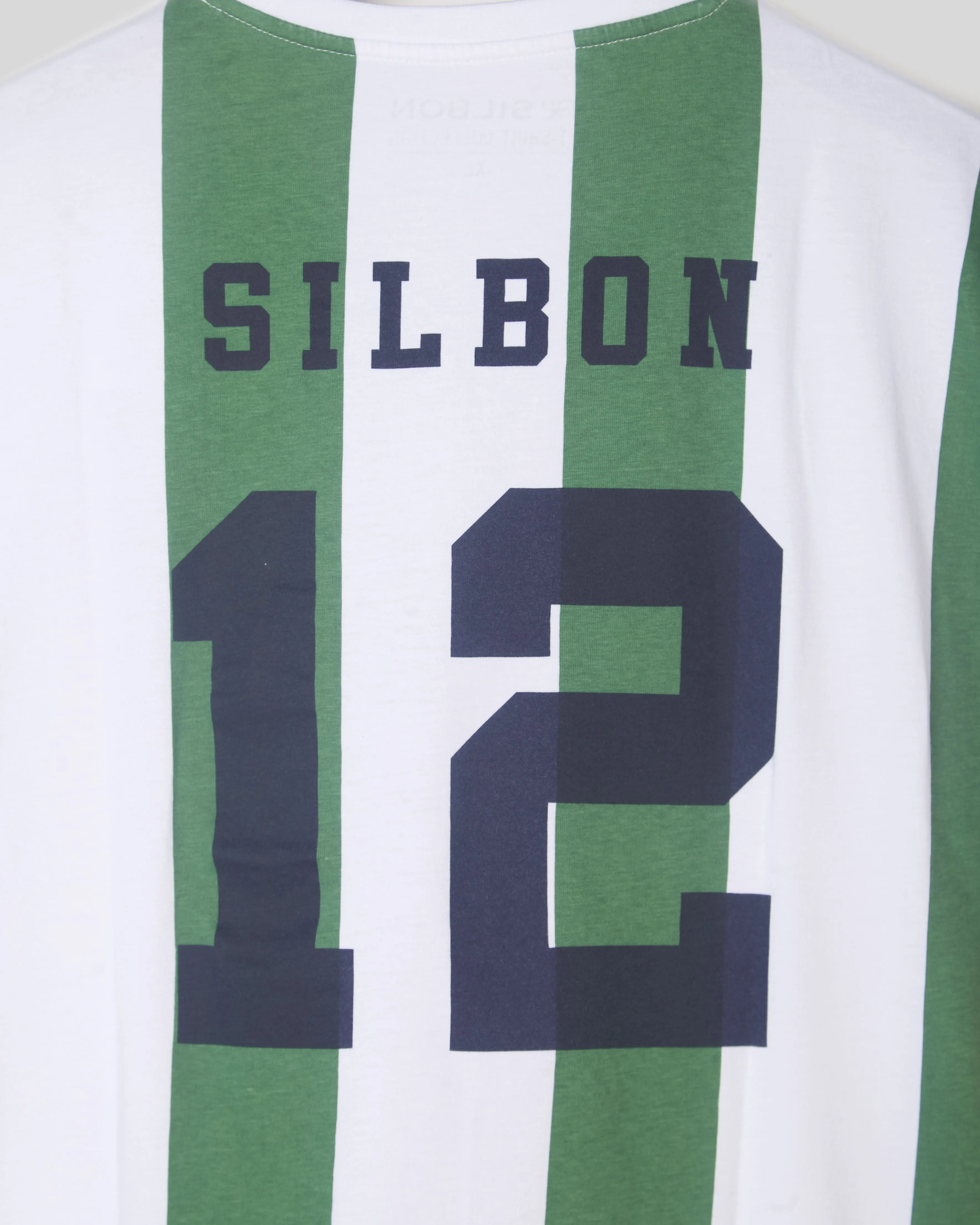Camiseta retro blanquiverde silbon blanca