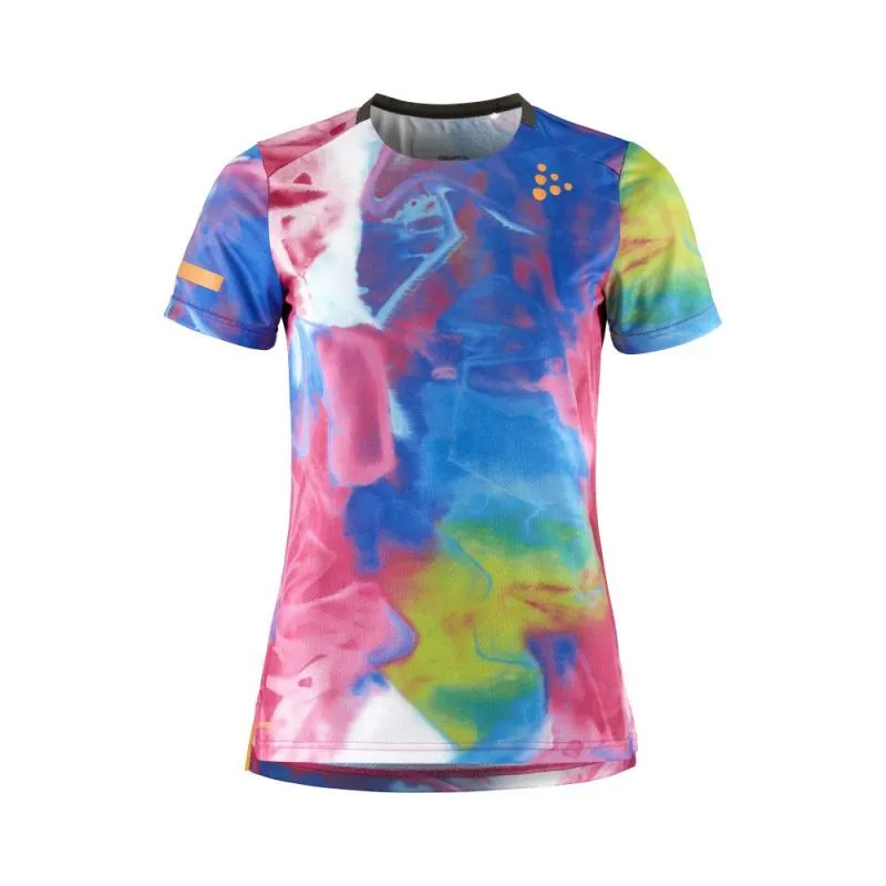 Camiseta running mujer Craft PRO HYPERVENT JAQUARD TEE W (FUCHSIA/MULTI)
