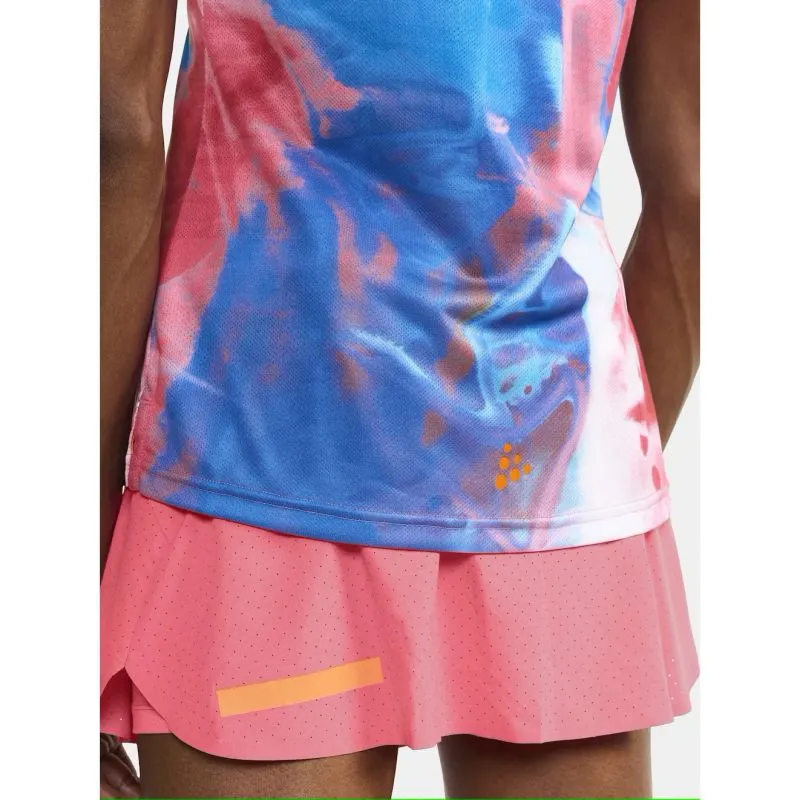 Camiseta running mujer Craft PRO HYPERVENT JAQUARD TEE W (FUCHSIA/MULTI)