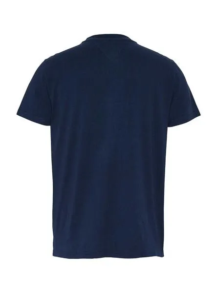camiseta tommy jeans vertical logo azul 