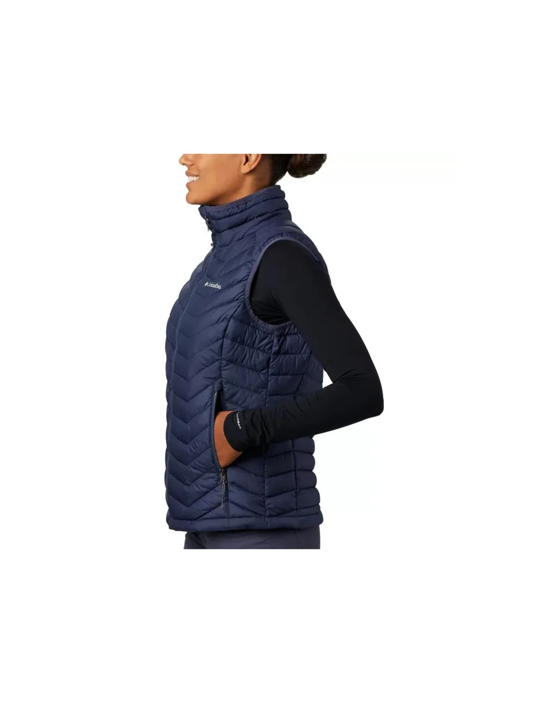Chaleco de montaña Columbia Powder Lite azul Mujer