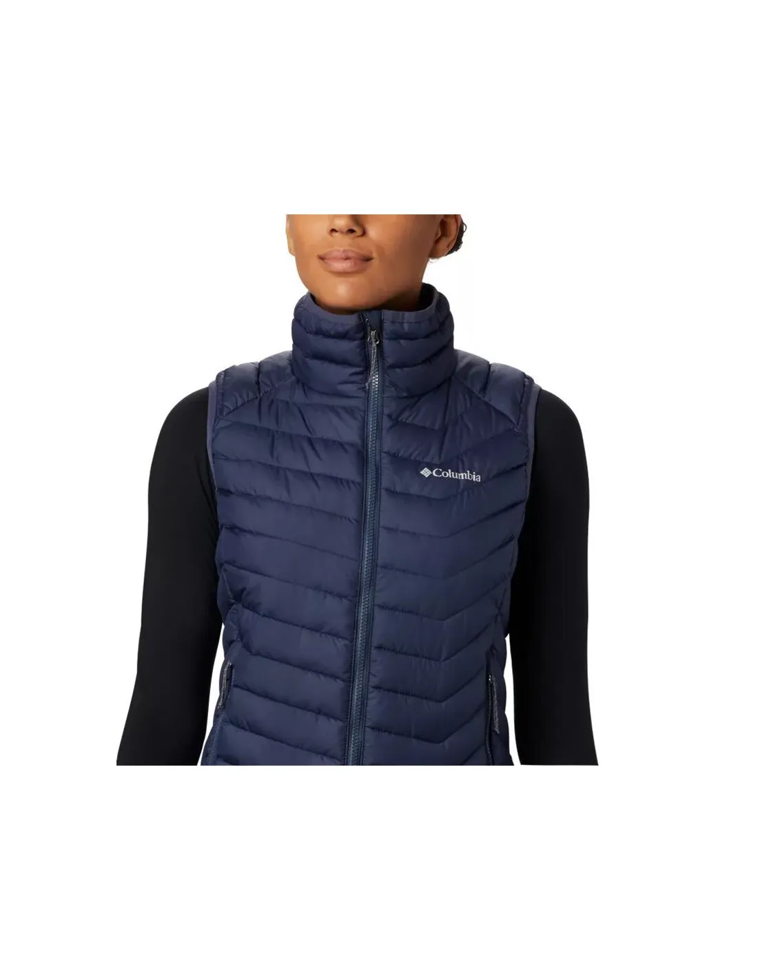Chaleco de montaña Columbia Powder Lite azul Mujer