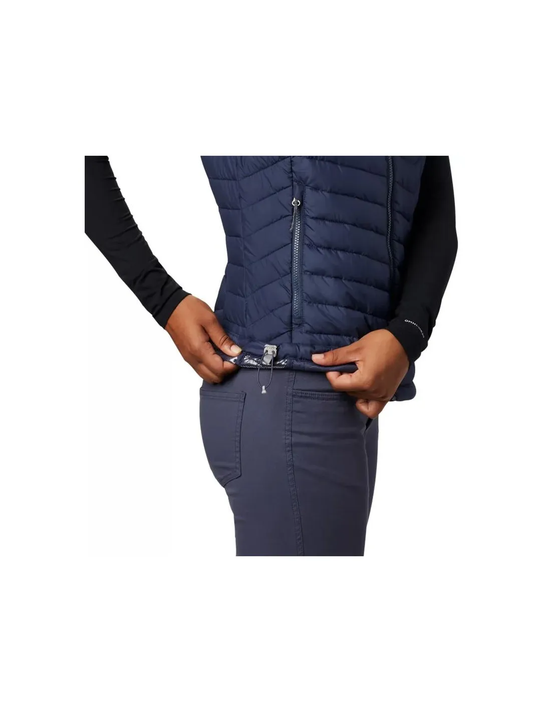 Chaleco de montaña Columbia Powder Lite azul Mujer