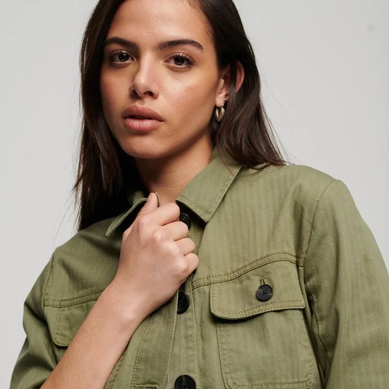 Chaqueta Casual Para Mujer Cotton Belted Safari Superdry