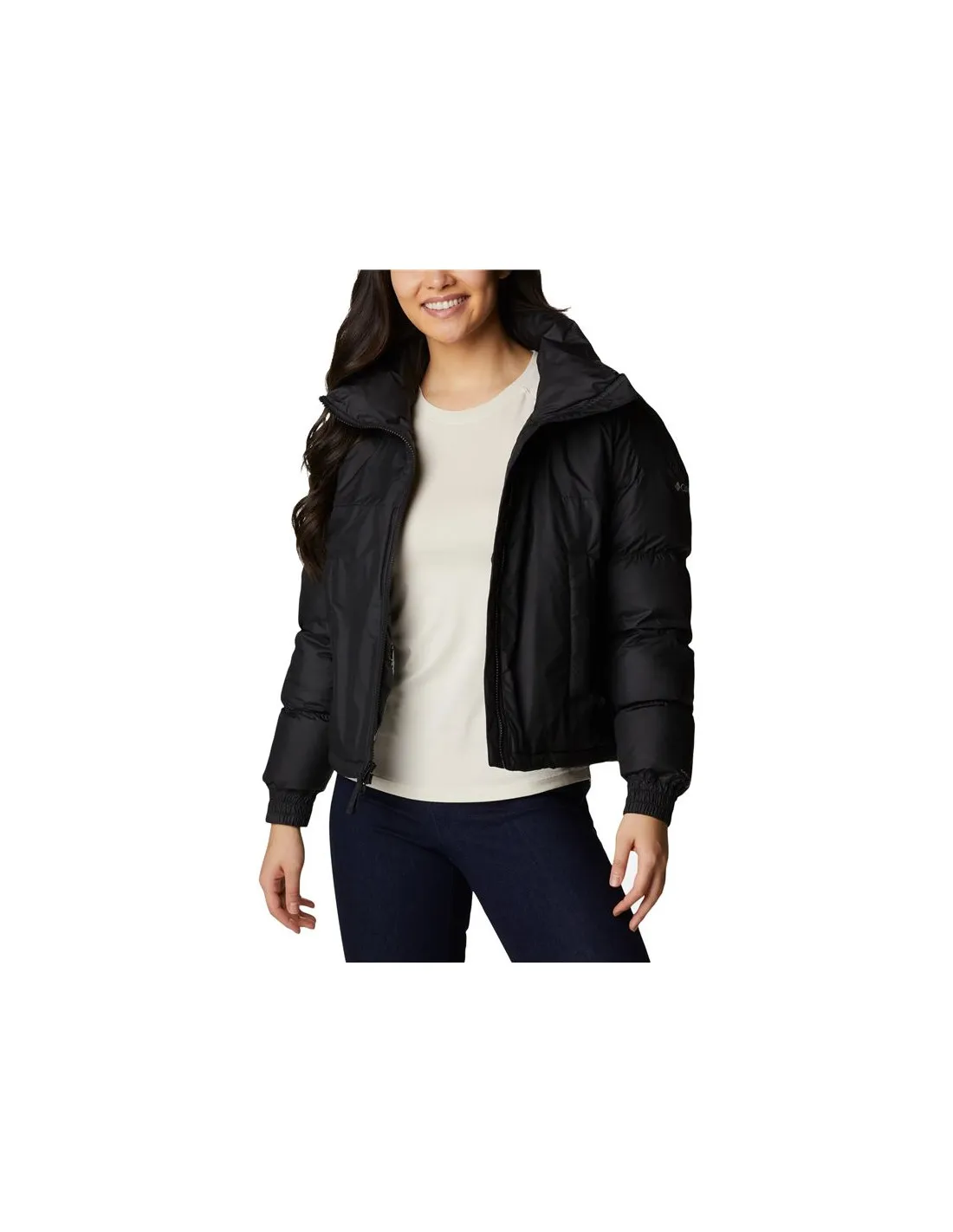 Chaqueta Columbia Pike Lake™ Cropped Negro Mujer