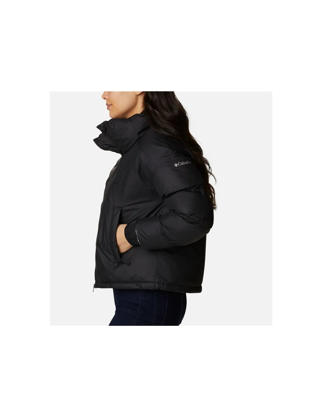 Chaqueta Columbia Pike Lake™ Cropped Negro Mujer