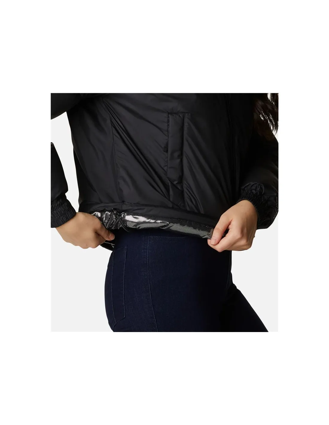 Chaqueta Columbia Pike Lake™ Cropped Negro Mujer