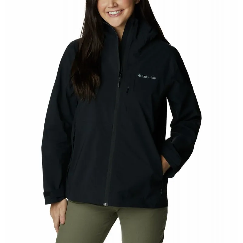 CHAQUETA IMPERMEABLE PARA MUJER COLUMBIA OMNITECH™ AMPLIDRY™ SHELL (NEGRO)