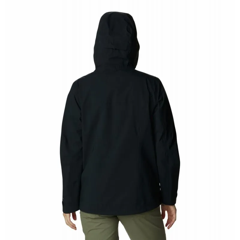 CHAQUETA IMPERMEABLE PARA MUJER COLUMBIA OMNITECH™ AMPLIDRY™ SHELL (NEGRO)