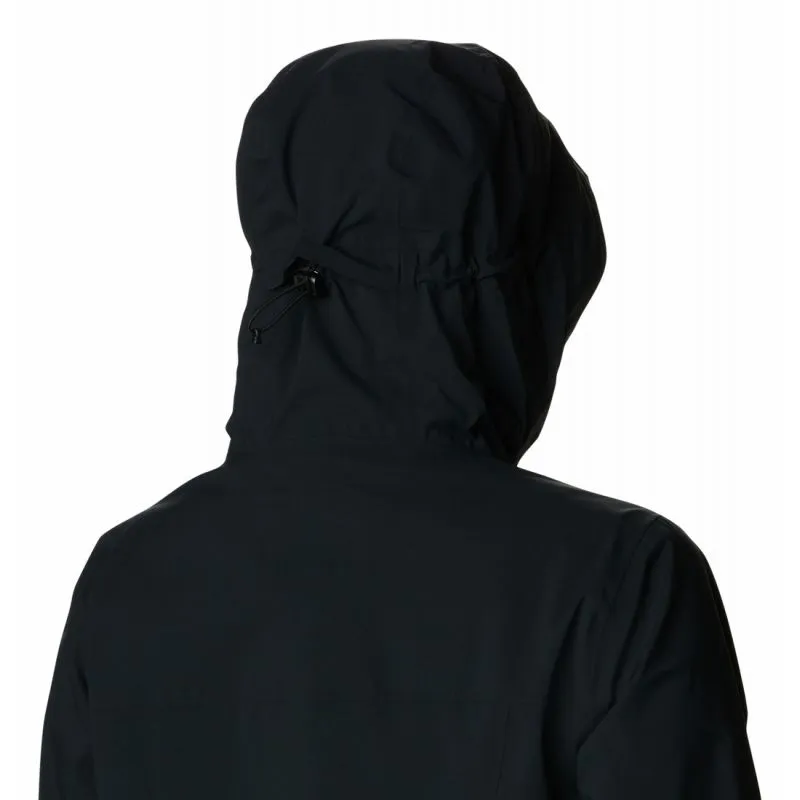 CHAQUETA IMPERMEABLE PARA MUJER COLUMBIA OMNITECH™ AMPLIDRY™ SHELL (NEGRO)