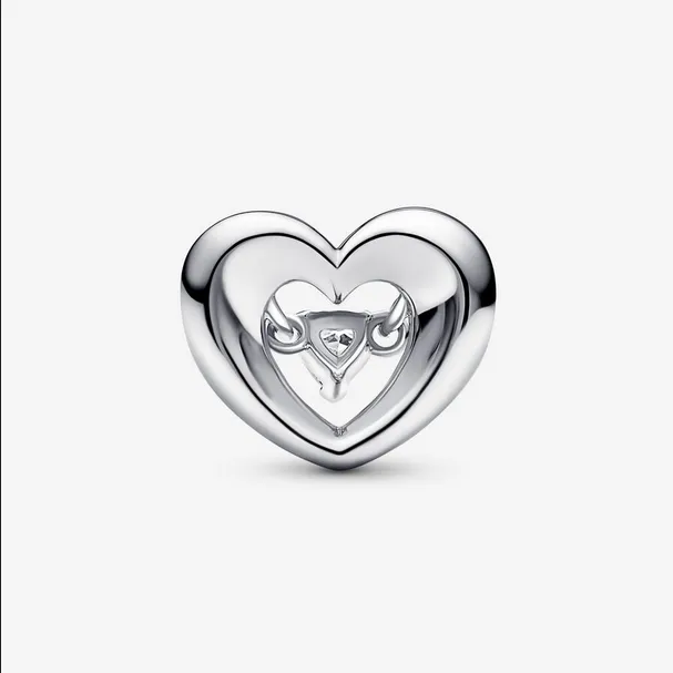 Charm Corazón Radiante y Gema Flotante 792439C01