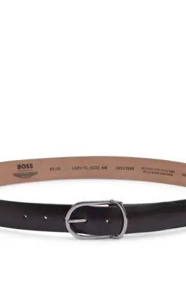 Cinturón de piel BOSS x ASTON MARTIN con logo grabado