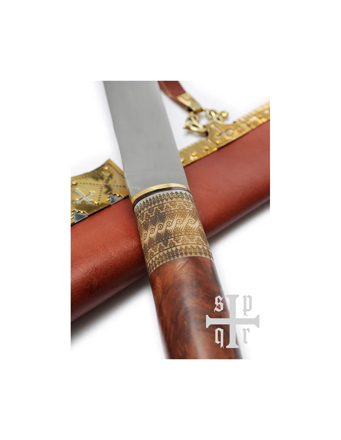 Cuchillo Scramasax vikingo Six Birka largo