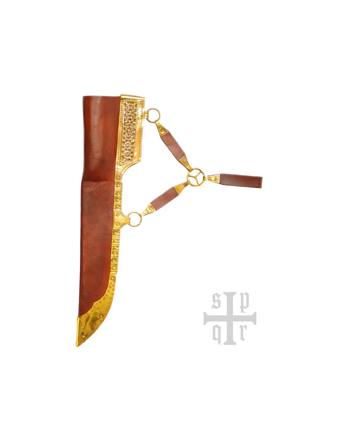 Cuchillo Six vikingo en madera de hueso