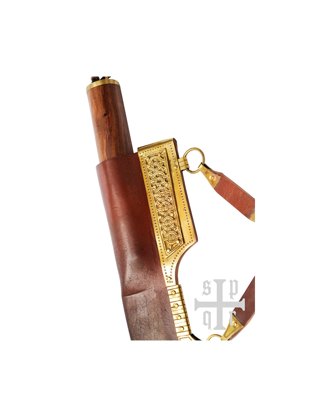 Cuchillo Six vikingo en madera de hueso