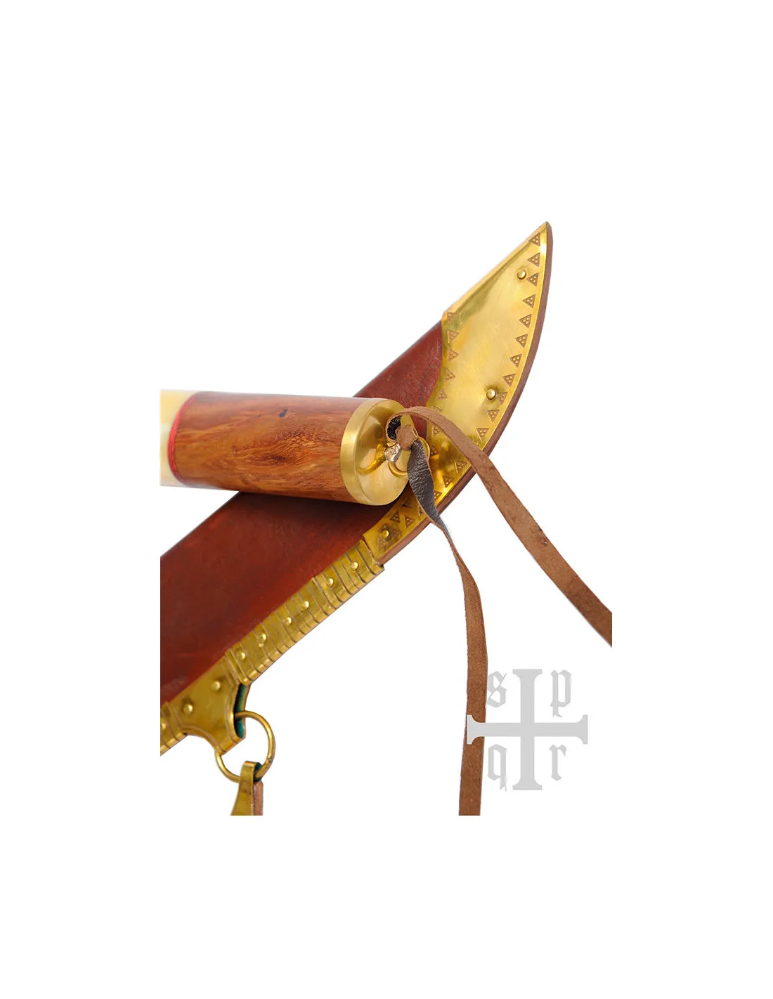 Cuchillo Six vikingo en madera de hueso