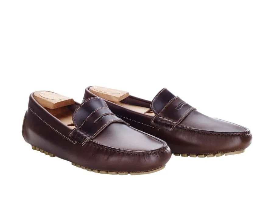 DARK BROWN MEN'S DRIVING MOCCASSINS  FERGUSON