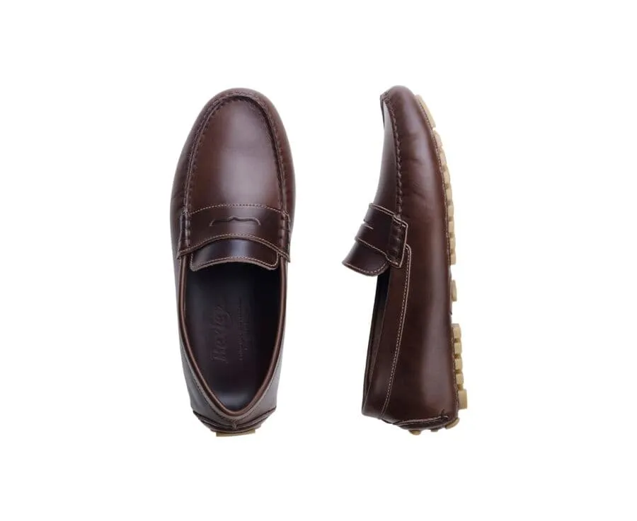 DARK BROWN MEN'S DRIVING MOCCASSINS  FERGUSON