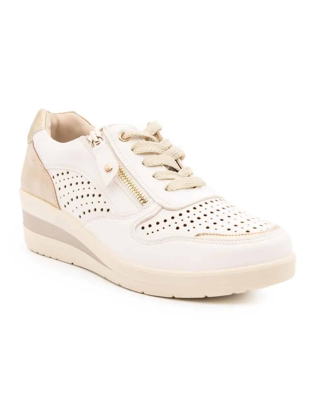 DEPORTIVO MUJER CASUAL AMARPIES AMD26305 BLANCO