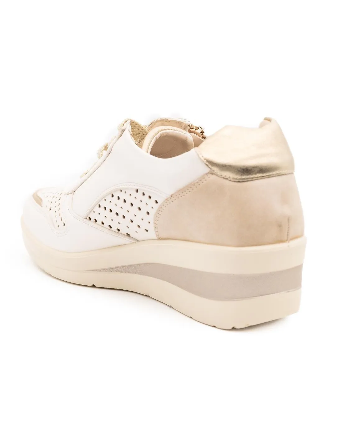 DEPORTIVO MUJER CASUAL AMARPIES AMD26305 BLANCO
