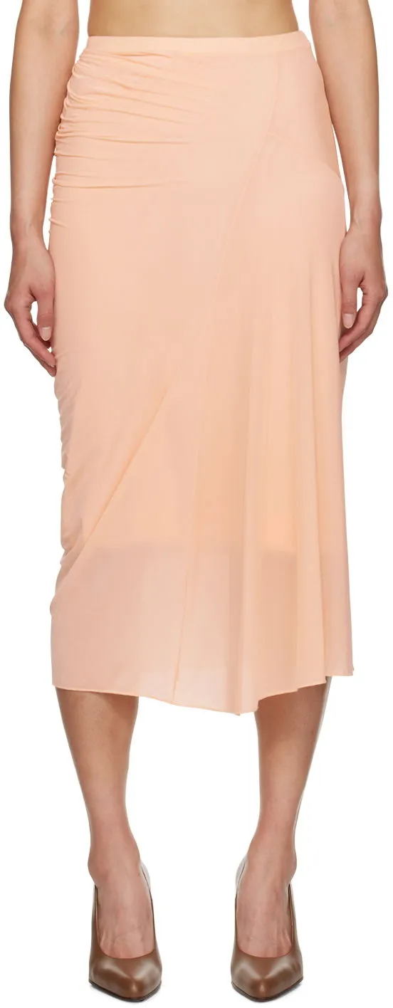 Dries Van Noten Fitted Draped Midi Skirt