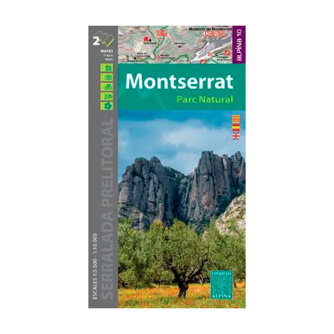 ed. alpina Mapa Montserrat 1:10000 1:15000