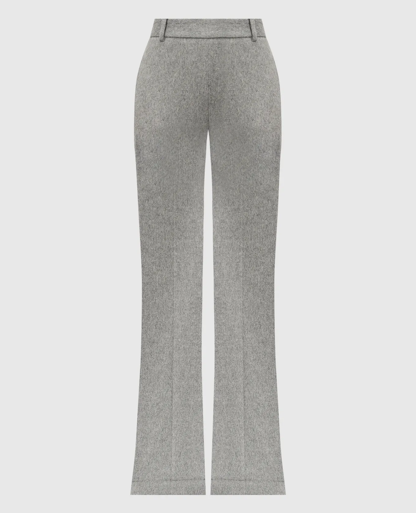 Ermanno Scervino Gray flared pants with wool