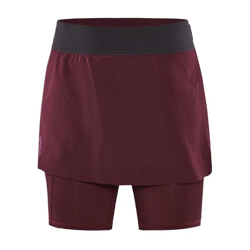 Falda de mujer Craft PRO TRAIL 2IN1 (burdeos)